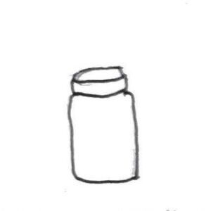 Small jar with lid